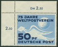 DDR Mi.Nr: 242 postfrische Ecke "75 J Weltpostverein" #00012