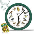 Wanduhr - Uhr mit natürlichen Vogelstimmen Birdsong Clock Starlyf®