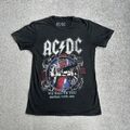 AC/DC Retro Hard Rock Band T-Shirt Kurzarm Gr. XS Print Logo 0506 Schwarz