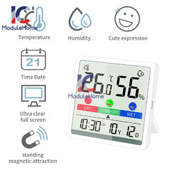 Indoor Digital Colorful LCD Thermometer Hygrometer Temperature Humidity Meter