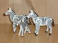 playmobil zwei schöne Zebras mit Jungtier  Zoo Wildnis Afrika Tier kg Konvolut 