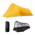 Geräumiges und doch kompaktes 2-Personen-Zelt ideal zum Camping Wandern und Rucksackfahren