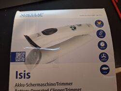 AESCULAP ISIS AKKU- SCHERMASCHINE /  TRIMMER  MUSS EIN NEUE AKKU DRIN 