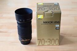 Nikon AF-P Nikkor 70-300mm 1:4,5-6,3 G ED VR DX Objektiv mit OVP