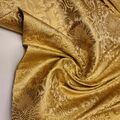 Blumenmuster Blattgold Damast Metallic Jacquard indischer Brokat Kleid Handwerk Stoff 44 Zoll