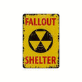 Metallschild "Fallout Shelter" Wanddekoration Raumdekoration Deko /N238
