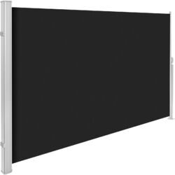 Aluminium Seitenmarkise ausziehbar mit Aufrollmechanismus schwarz B-Warediverse Größen: ✔ 160x300cm ✔ 180x300cm ✔ 200x300cm