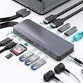 13 in 1 Multiport USB-C Hub Typ C auf USB 3.0 4K HDMI Adapter (0-5)