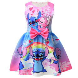 Kinder Prinzessin Mädchen Lilo und Stitch Kostüm Rock Party Fancy Kleid 2024