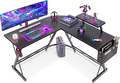 Gaming Schreibtisch Computertisch L-Form Gamer Eckschreibtisch Mit Monitorablage