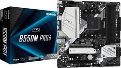 ASRock B550M Pro4 µATX Mainboard/Motherboard, Sockel AM4