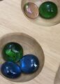 Deluxe Kalaha Mancala Holz Klapp Spiel Ergotherapie Ersatzteile Steine