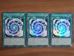 3x Yu-Gi-Oh! BACH-DE051 Ultimative Fusion Super Rare NM 1st Ed