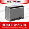 ROKO BP-970G Akku kompatibel mit Canon BP-915 BP-945 BP-970 7800mAh 57.7Wh EQ156