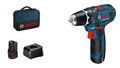 Bosch GSR 12V-15 Akku-Bohrschrauber 2x2,0Ah Ladegerät 1230 + Softbag 0.601.868.1