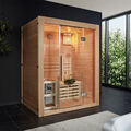 HOME DELUXE Sauna Saunakabine Hemlock Traditionell Harvia Saunaofen 2 Personen