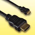 HDMI Kabel für Olympus SP-820 UZ Digitalkamera - Micro D - Länge 2m - vergoldet