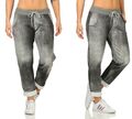 Sweathose Damen Sporthose Sommer Jogger Jeansdruck leichte Jogginghose JOGPANTS 