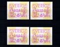 Schweden, Automaten, MiNr. 1, 4 Werte, postfrisch - 611137
