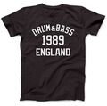 T-Shirt Drum & Bass Musik 1989 100 % Premium Baumwolle Goldie Drum 'n' Bass D&B
