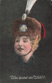 Was kostet die Welt? Portrait Kleiner Husar Patriotika Postkarte AK 1917