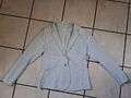 Esprit Damen Stretch Sommer Sweatblazer Sweatjacke grau 40 XL 70€ edel neu 