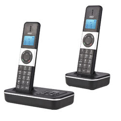 D1002 TAM-D Schnurloses Telefon mit 2 Mobilteilen und Anrufbeantworter DHL