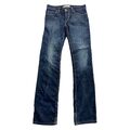 Vintage Levis 511 Slim Jeans Hose W32 L36 Schrittlänge 89 cm Dunkle Waschung