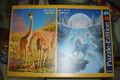 tolles 2in1 Puzzle 1000 Teile Familienbande Giraffen + Nacht der Einhörner