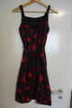 Kleid, Sommerkleid, Vila Clothes, Gr. S,mit Unterkleid und Stoffgürtel,rot,braun
