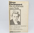 Die Krankheit zum Tode - Sören Kierkegaard - Buch - akzeptabler Zustand