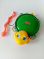 Fisher Price Vintage Spielzeug Schildkröte Tambourine 1999-2005 lustig Sammlerstück TOP