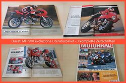 Ducati MH 900 evoluzione Literaturpaket - 3 komplette Zeitschriften