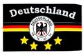 XXL Flagge Deutschland schwarz 4 Sterne Hissflagge Fußball Fahne Flaggen 150x250