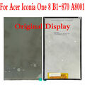 Original New 8 inch For Acer Iconia One 8 B1-870 A8001 LCD Display Screen