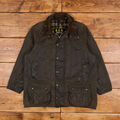 Vintage Barbour Beaufort Jacke C44 L 90er Jahre Wachs Baumwolle Jagd Feldmantel