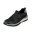 Relife Damen Schuhe 8067-18803-01 Halbschuhe Freizeit Sneaker Black Glitzer NEU