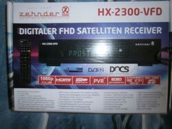 Zehnder HX-2300 VFD HD Digital HDTV SAT Receiver