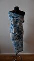 Schönes Damen Tuch Sarong als Wickelkleid Wickeltuch Schal Stola H&M blau weiß
