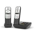 Gigaset A690A Duo Schnurlostelefon mit Anrufbeantworter - schwarz L36852-H2830-B