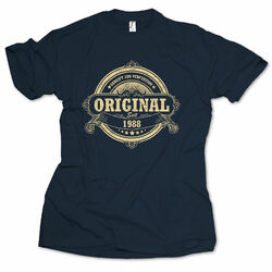 T-Shirt Geburtstag 18 30 40 50 60 70 Jahre Geschenk Jahrgang 1952-1992 Original