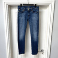 7 For All Mankind Jeans Herren W29 L29 blau Gwenevere schmale Passform Stretchhose