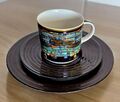 Tettau Ars Mundi Hundertwasser Kaffeegedeck 3 tlg Tasse Teller Gesang der Wale