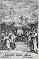 Jacques Callot (1592-1635) Radierung Assumptio Beatae Mariae Himmelfahrt Mariens