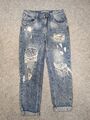 Version Jeans Fashion Destroyed W26 Blau Sommer Casual Basic Modern 