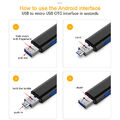 5 in 1 Multifunction Usb 2.0 Type C/Usb /Micro Usb/Tf/SD Memory Card Reader