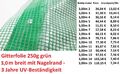 Gitterfolie 250g grün 3,00 m breit mit Nagelrand 3 Jahre UV-Beständigkeit
