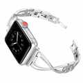Apple Watch Armband Edelstahl + Diamanten für Series SE 6 / 5 / 4 /  42-44mm