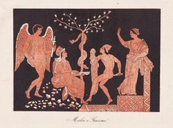 Jason Medea Mythologie mythology Lithographie 1860