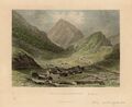 Pic du Midi de Bigorre Berg Frankreich Pyrenäen kolorierter Stahlstich